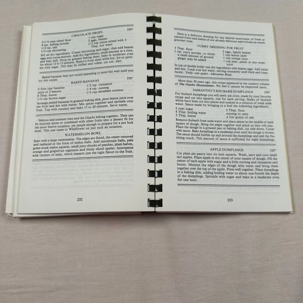 The Ozarks Collection Cookbook Billy Joe Tatum Ann Taylor Packer 1993 Spiral